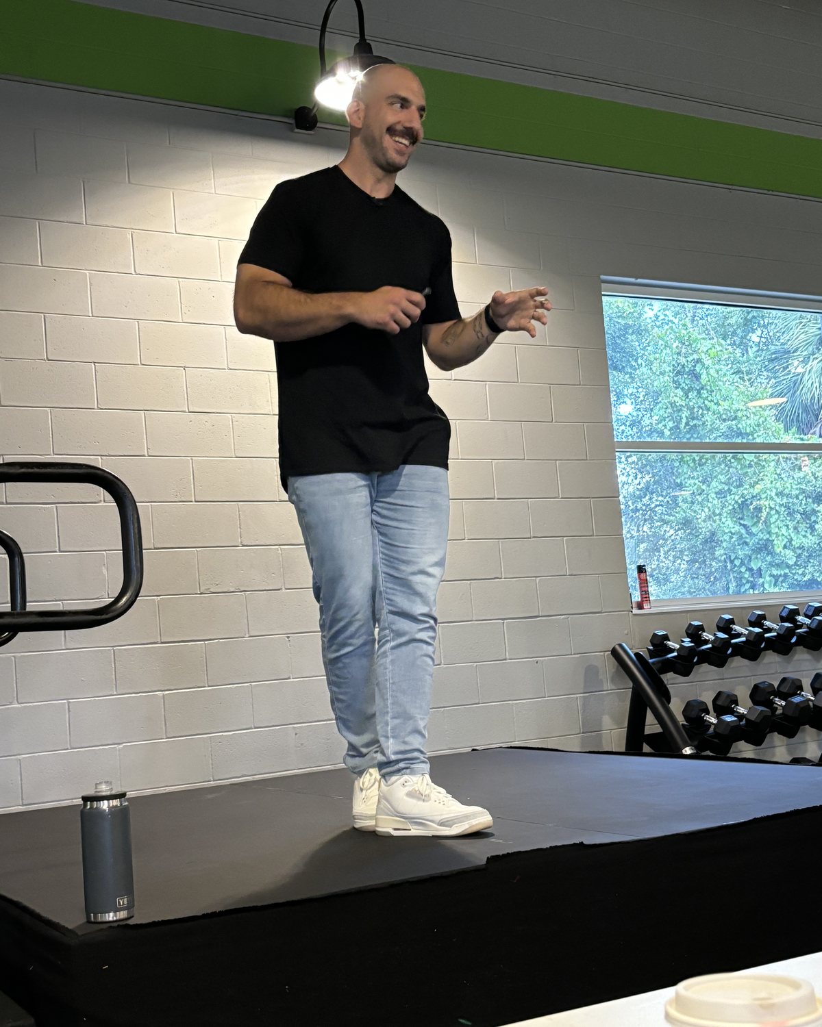 Jon teaching a group